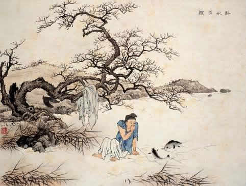 臥冰求鯉的故事