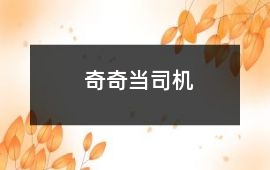 奇奇當司機