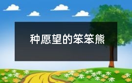 種愿望的笨笨熊