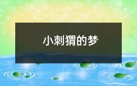 小刺猬的夢