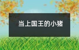 當(dāng)上國王的小豬