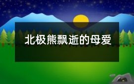 北極熊飄逝的母愛