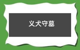 義犬守墓