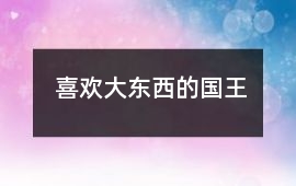 喜歡大東西的國王
