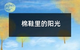 棉鞋里的陽光
