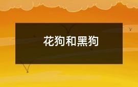 花狗和黑狗