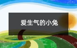 愛生氣的小兔