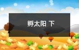 孵太陽 下