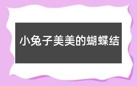 小兔子美美的蝴蝶結