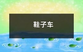 鞋子車