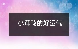 小茸鴨的好運氣