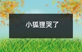 小狐貍哭了
