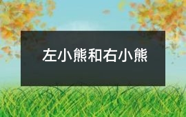左小熊和右小熊