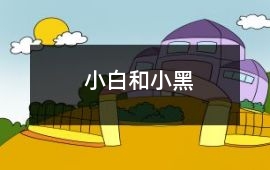 小白和小黑