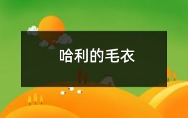 哈利的毛衣