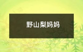 野山梨媽媽