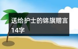 送給護士的錦旗贈言14字