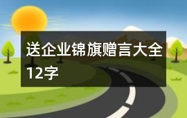 送企業錦旗贈言大全12字