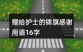 贈給護士的錦旗感謝用語16字