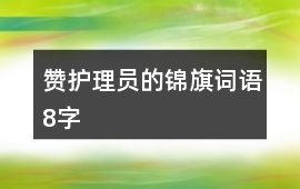 贊護理員的錦旗詞語8字