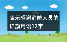 表示感謝消防人員的錦旗用語12字
