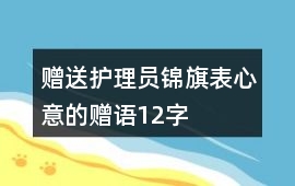 贈送護理員錦旗表心意的贈語12字