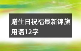 贈生日祝福最新錦旗用語12字