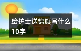 給護士送錦旗寫什么10字