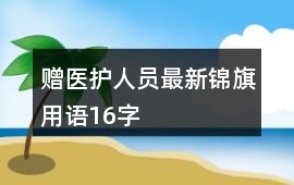贈醫護人員最新錦旗用語16字