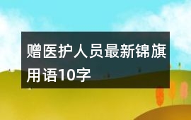 贈醫護人員最新錦旗用語10字