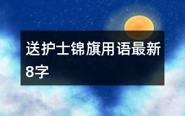 送護士錦旗用語最新8字