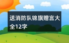 送消防隊錦旗贈言大全12字