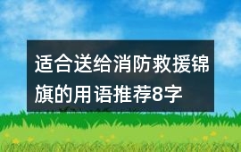適合送給消防救援錦旗的用語推薦8字