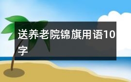 送養(yǎng)老院錦旗用語(yǔ)10字