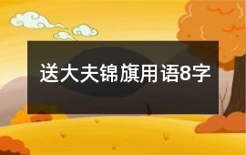 送大夫錦旗用語8字