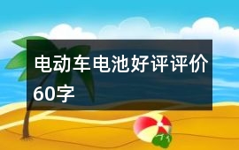 電動車電池好評評價60字