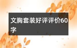 文胸套裝好評評價60字