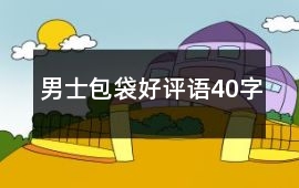 男士包袋好評語40字