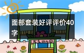 面部套裝好評評價40字