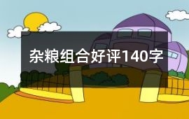 雜糧組合好評140字