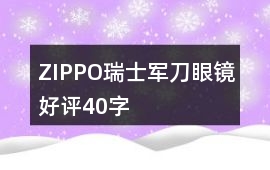 ZIPPO、瑞士軍刀、眼鏡好評40字