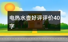 電熱水壺好評評價40字