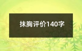 抹胸評價140字