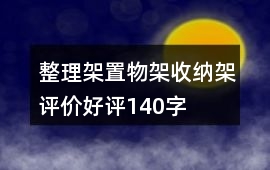 整理架、置物架、收納架評價好評140字