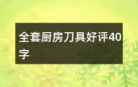 全套廚房刀具好評40字