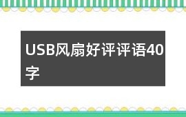 USB風扇好評評語40字