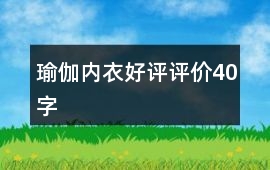 瑜伽內衣好評評價40字