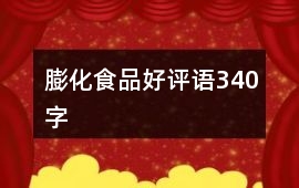 膨化食品好評語340字