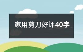 家用剪刀好評40字