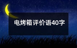 電烤箱評價語40字